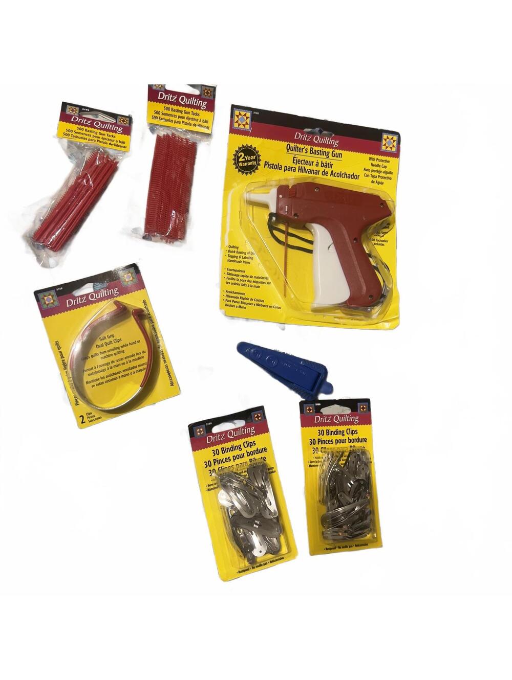 Dritz Quilting Tools - Binding Clips, Oval Quilt Clips ect